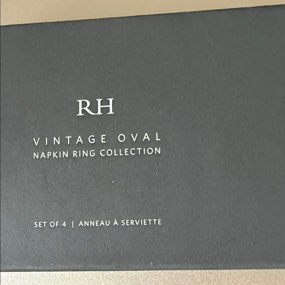 RH Vintage Oval Napkin Ring Collection